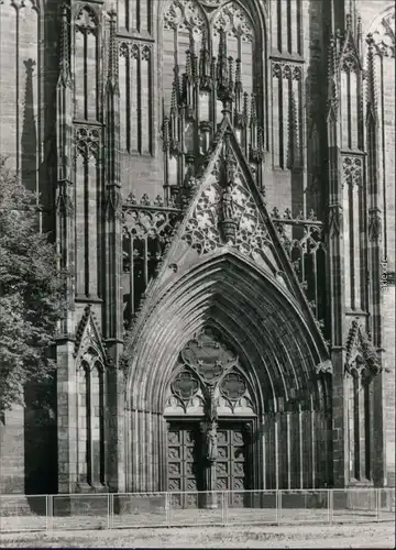 Ansichtskarte Altstadt-Magdeburg Dom: Hauptportal 1979