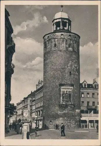 Ansichtskarte Görlitz Zgorzelec Dicker Turm 1953