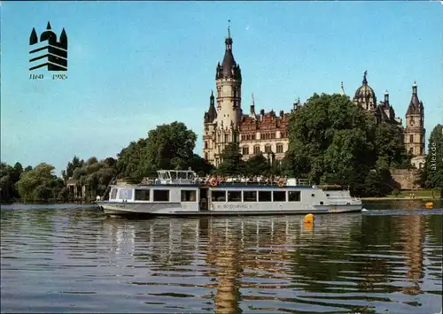 Ansichtskarte Schwerin Schweriner Schloss 1985