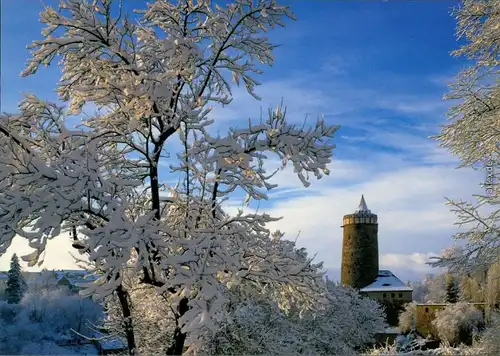 Ansichtskarte Bautzen Budyšin Alte Wasserkunst - Winterlandschaft 1995