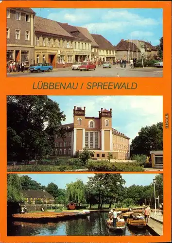 Lübbenau (Spreewald) Markt, Schloss, Spreewaldhafen der Freundschaft 1983