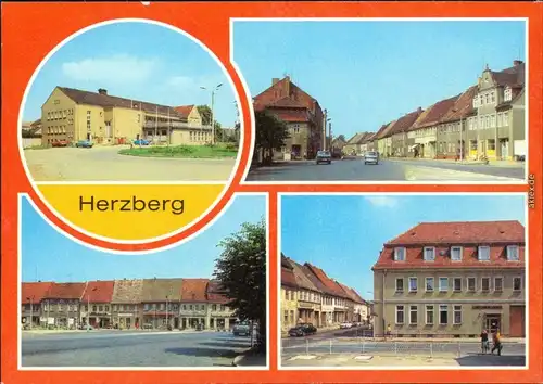 Herzberg (Elster)  Torgauer Straße, Karl-Marx-Platz, Kinderbibliothek 1982