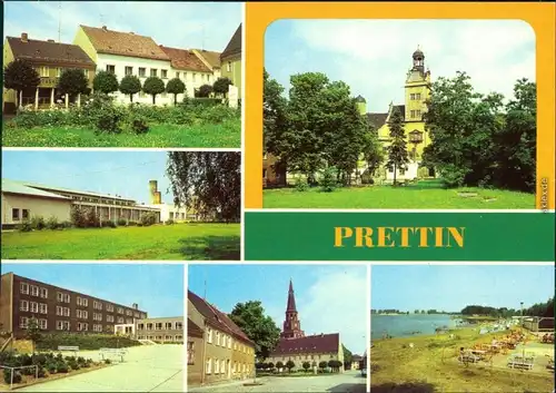 Prettin Annaburg Markt, Kulturhaus,  Oberschule Naherholungszentrum 1982