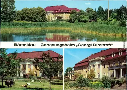 Bärenklau-Schenkendöbern Schloß (Genesungsheim) "Georgi Dimitroff" 1981