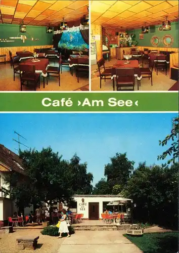 Ansichtskarte Goyatz-Schwielochsee Café "Am See" 1988