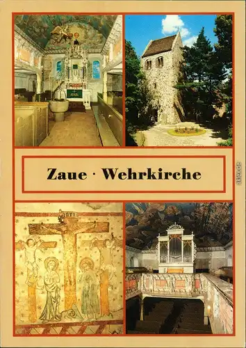 Ansichtskarte Zaue-Schwielochsee Cowje Wehrkirche 1988