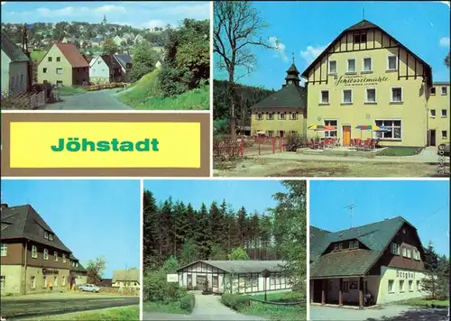 Jöhstadt (Erzgebirge) Dürrenberg, Schlössermühle, Erholungsheime 1982