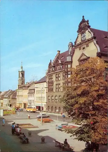 Ansichtskarte Werdau Marktplatz 1982