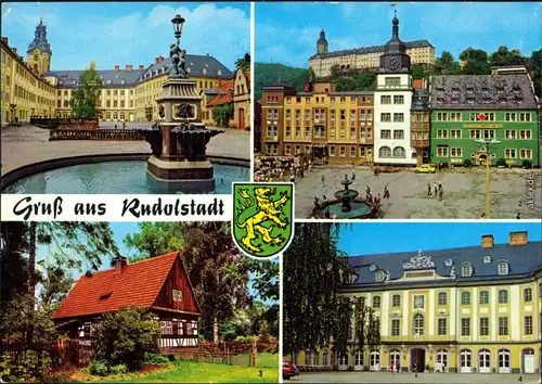 Rudolstadt Schloss Heidecksburg, Marktplatz, Volkskundemuseum 1984