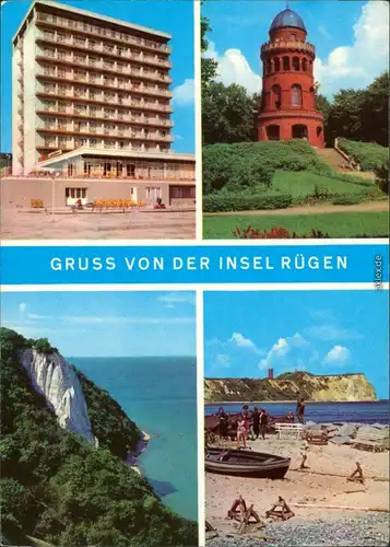 Mecklenburg Vorpommern Rügen-Hotel, Bergen (Ernst-Moritz-Arndt-Turm),   1972