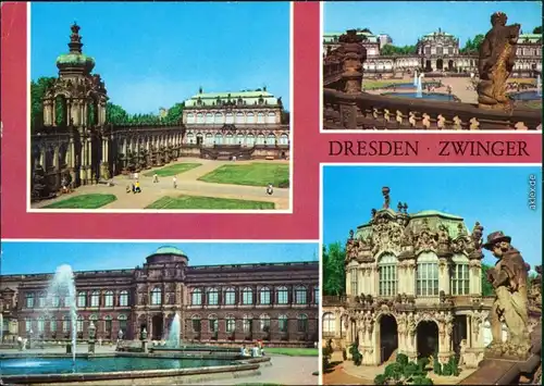 Ansichtskarte Ansichtskarte Innere Altstadt-Dresden Dresdner Zwinger g1982