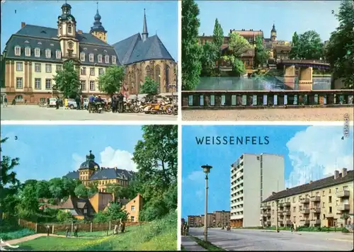 Ansichtskarte Weißenfels Mehrbildkarte 1970