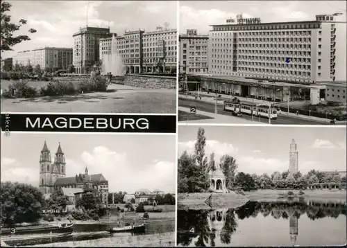 Magdeburg Wilhelm-Pieck-Allee, Interhotel International, Dom,   1977