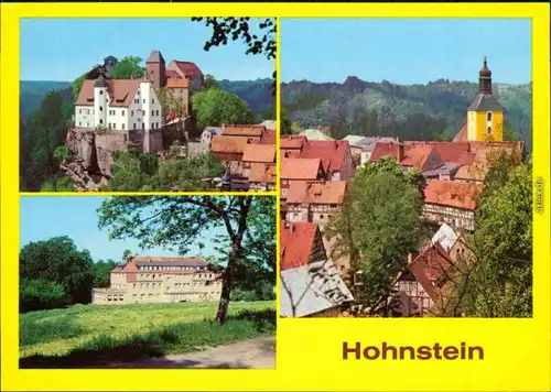 Hohnstein  Burg, FDGB-Erholungsheim "Hermann Duncker", Teilansicht 1979