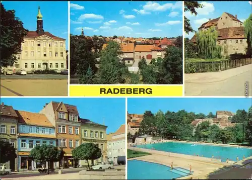 Radeberg Rathaus,   Heimatmuseum und Jugendclub, Markt, Stadtbad 1978