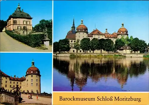 Ansichtskarte Moritzburg Fasanenschlößchen, Eckturm, Gesamtansicht 1979