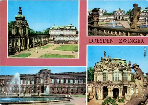 Ansichtskarte Innere Altstadt-Dresden Dresdner Zwinger 1979