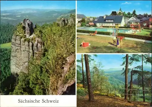 Bad Schandau Sächsische Schweiz: Schrammsteine,  1980