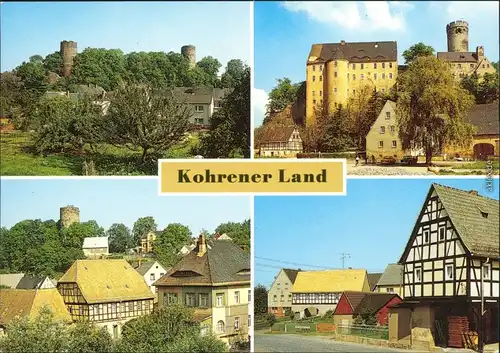 Altmörbitz Burgruine, Burg Gnandstein, Töpfermuseum, Schmiede 1989