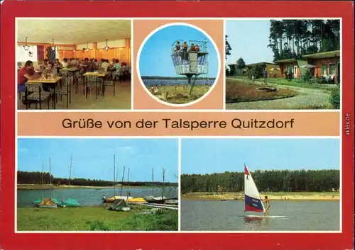 Quitzdorf am See  HO-Gaststätte Badestrand, Ferienobjekt  , Windsurfing 1984