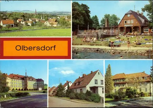 Olbersdorf Freibad, Oberschule, Ludwig-Jahn-Straße, Feierabendheim 1984