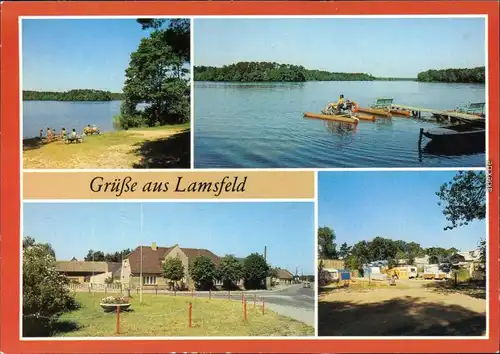 Lamsfeld Lübben (Spreewald) Lubin (Błota) Großer Machowsee, Campingplatz 1987