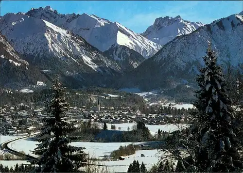 Ansichtskarte Oberstdorf (Allgäu) Panorama-Ansicht 1959