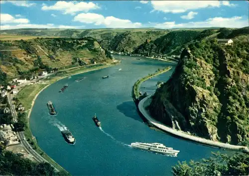 Ansichtskarte St. Goar Rheintal an der Loreley 1988