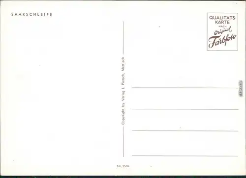 Ansichtskarte Mettlach Große Saarschleife 1988