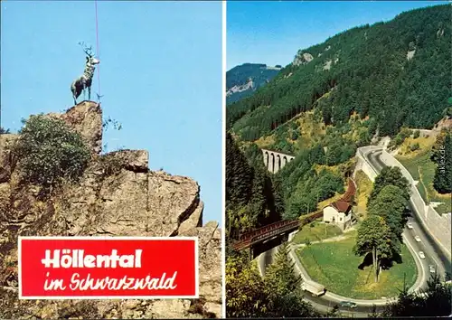 Ansichtskarte Hirschsprung-Breitnau Höllental Schwarzwald 1986