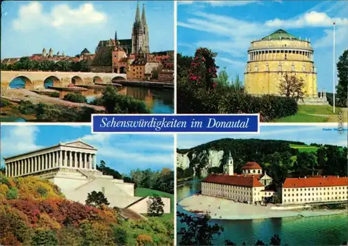 Regensburg Steinerne Brücke und Dom St. Peter, Kelheim, Befreiungshalle, 1982
