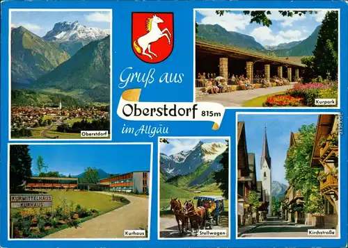 Oberstdorf (Allgäu) Kurpark, Kurhaus, Stellwagen, Kirchstraße 1998