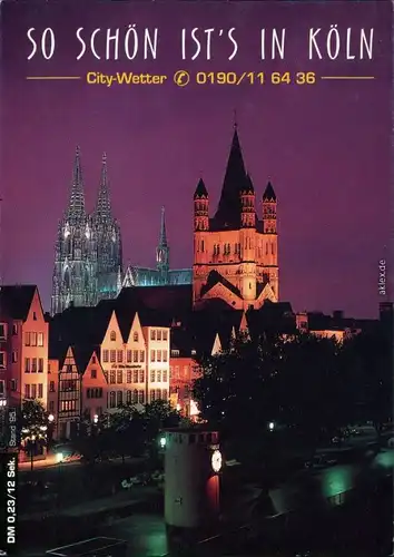 Ansichtskarte Köln Coellen | Cöln St. Martin Kirche und Dom 2008