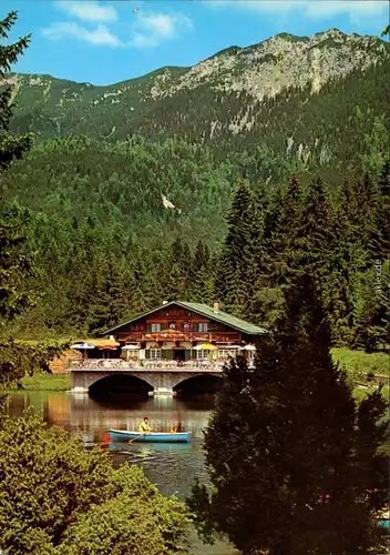 Ansichtskarte Garmisch-Partenkirchen Pflegersee 1975