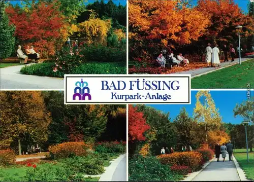 Ansichtskarte Ansichtskarte Bad Füssing Kurparkanlagen 1993