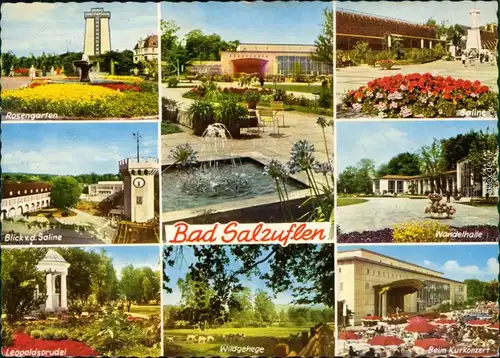 Bad Salzuflen Rosengarten, Saline, Wandelhalle, Wildgehege uvm. 1967