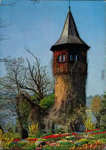 Ansichtskarte Insel Mainau-Konstanz Schwedenturm im Bodensee 1965