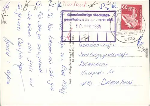 Ansichtskarte Bad König Kurhaus mit Gästen 1984