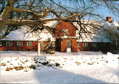 Ansichtskarte Westerland-Gemeinde Sylt Haus im Wintergewand 1984