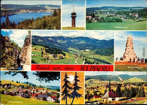 Feldberg Titisee, Hinterzarten, Höllental, Bismarckturm, Altglashütten 1982