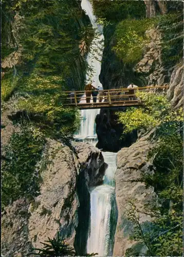Ansichtskarte Ansichtskarte Oberaudorf Tatzelwurm-Wasserfälle 1988