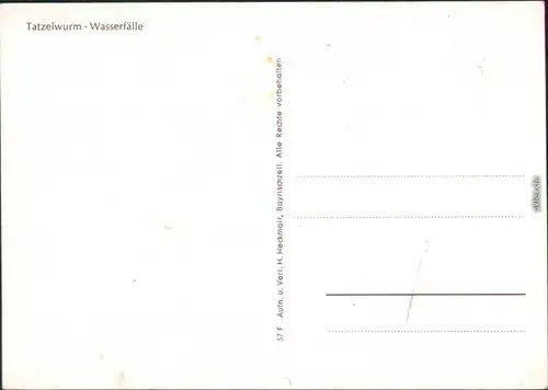 Ansichtskarte Ansichtskarte Oberaudorf Tatzelwurm-Wasserfälle 1988