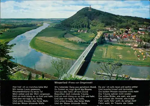 Porta Westfalica Westfälische Pforte -  Kaiser-Wilhelm-Denkmal 1970