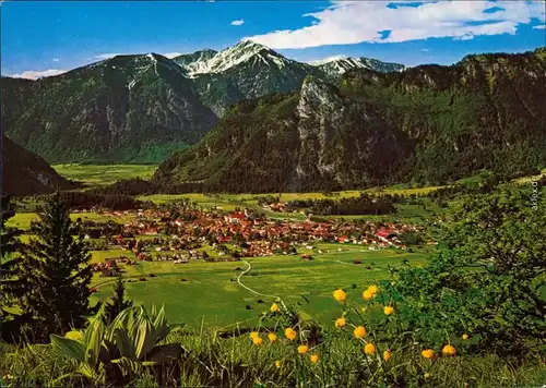 Oberammergau Panorama-Ansicht, Passionsspiele,  Kofel, Zugspitze  1998