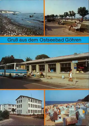 Göhren (Rügen) Südstrand, Strandpromenade, HO-Gaststätte 1987