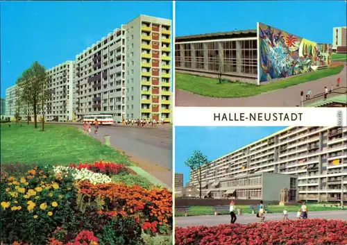 Ansichtskarte Halle-Neustadt-Halle (Saale) Neubauten 1995