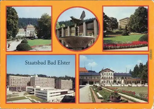 Bad Elster Badehaus Bettenhaus, Therapiegebäude und Bettenhäuser Badeplatz g1985