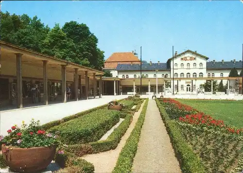 Ansichtskarte Bad Elster Badeplatz: Blumen Ansichtskarte g1988