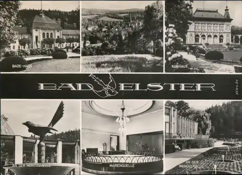 Bad Elster Badehaus, Kurhaus, Moritzquelle, Marien- Albert  1966