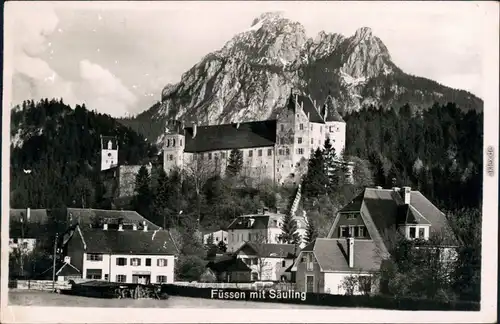 Ansichtskarte Ansichtskarte Füssen Partie in der Stadt 1938 